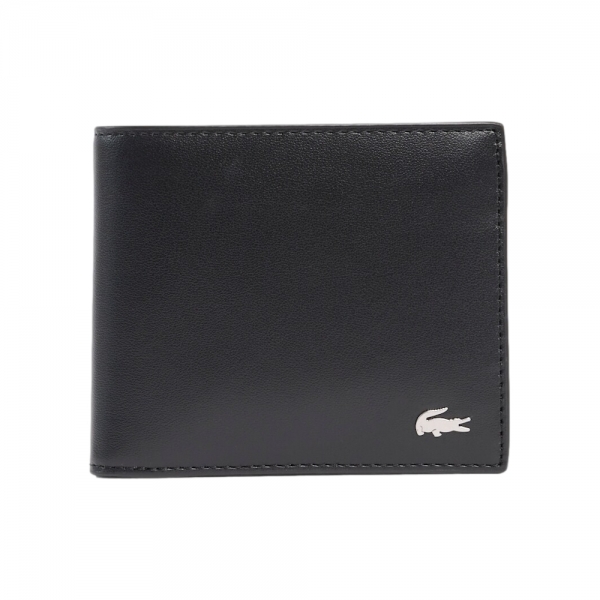 LACOSTE Billfold Coin Leather Wallet...