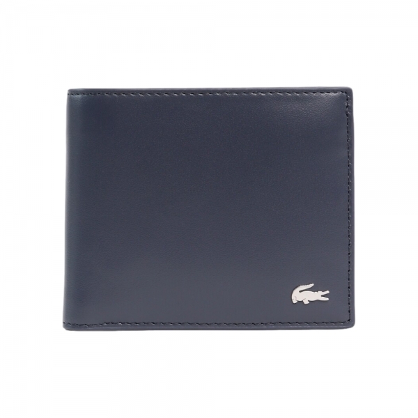 LACOSTE Billfold Coin Leather Wallet...