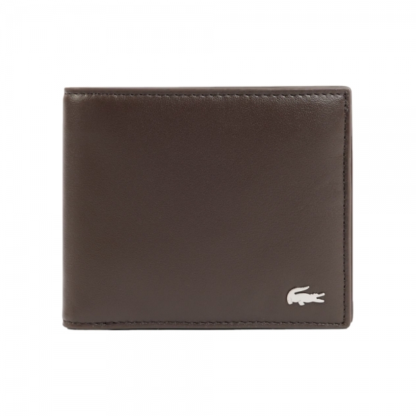 LACOSTE Billfold Coin Leather Wallet...