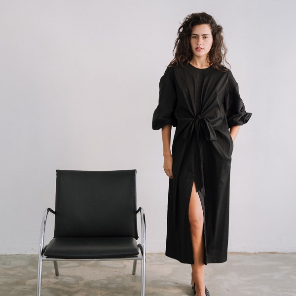 MIRAKAYA Vestido Normal - Black