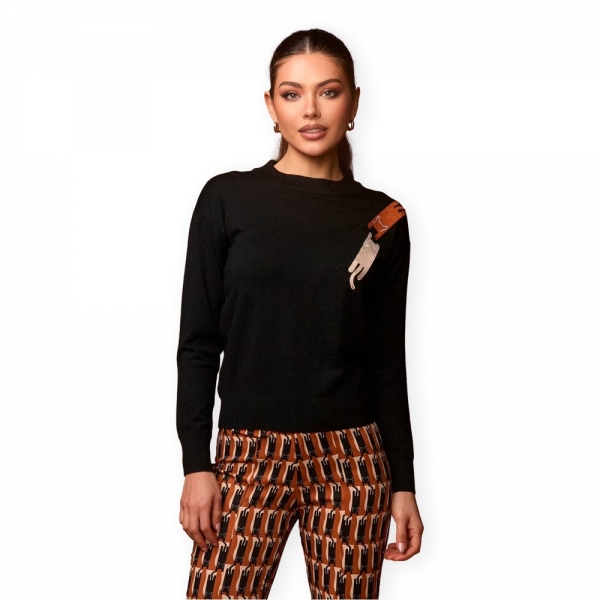MINUETO Larry Knit - Black