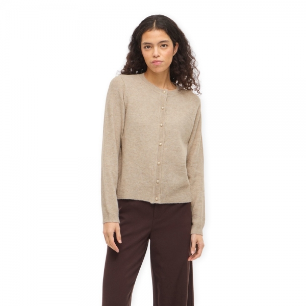 VILA Salsa Cardigan - Natural Melange