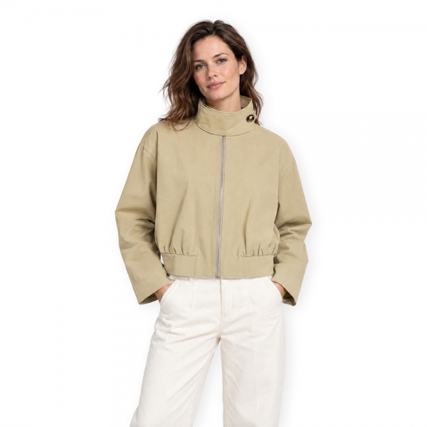 VILA Casaco Odina - Pale Khaki