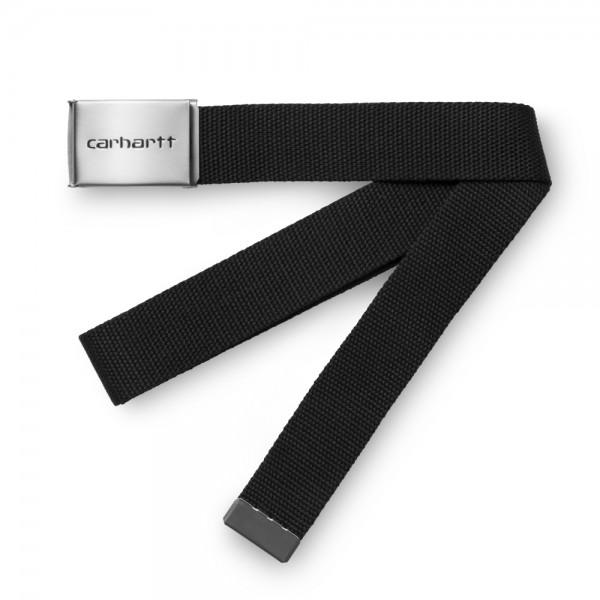CARHARTT WIP Clip Chrome Belt - Black