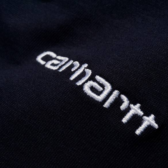 Carhartt Script Embroidery T-Shirt Dark Navy White
