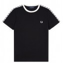 Fred Perry Taped Ringer Black T-shirt M6347-220