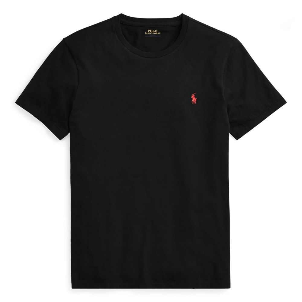 POLO RALPH LAUREN Custom Slim Fit T-Shirt - Black - Mau Feitio