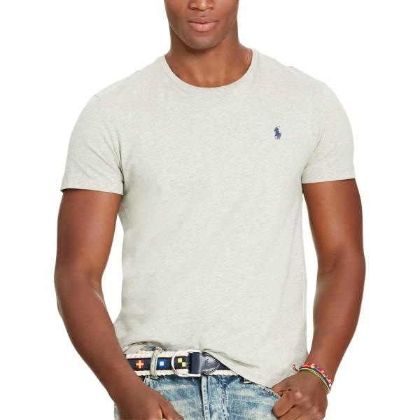 POLO RALPH LAUREN Custom Slim Fit T-Shirt - Grey - Mau Feitio