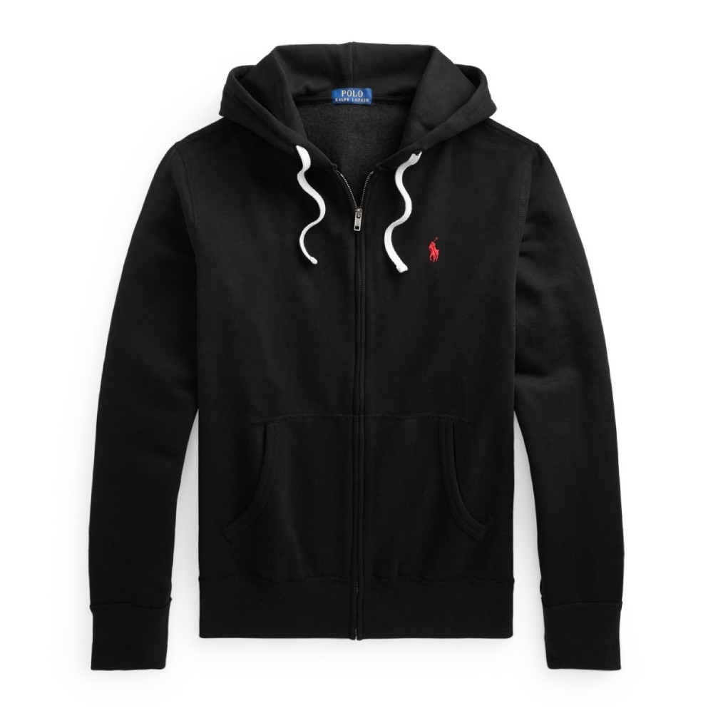 POLO RALPH LAUREN Cabin Fleece Hoodie - Black - Mau Feitio