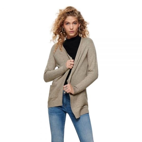 ONLY Lesly Open Knitted Cardigan - Beije