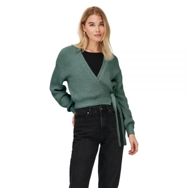 ONLY Breda Wrap Cardigan - Chinois Green