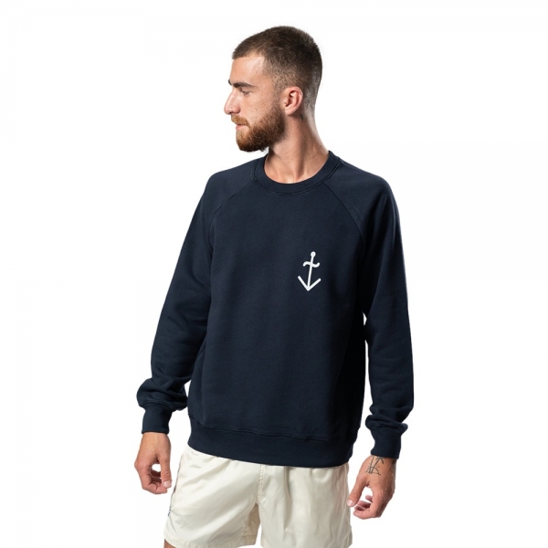 LA PAZ Sweatshirt Cunha Logo - Navy Ecru