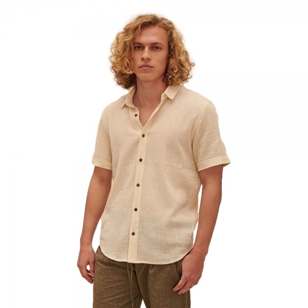 OTHERWISE Camisa Handwoven - White