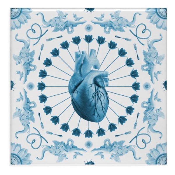 SURREALEJOS Ceramic Tile - Meu Amor Blue
